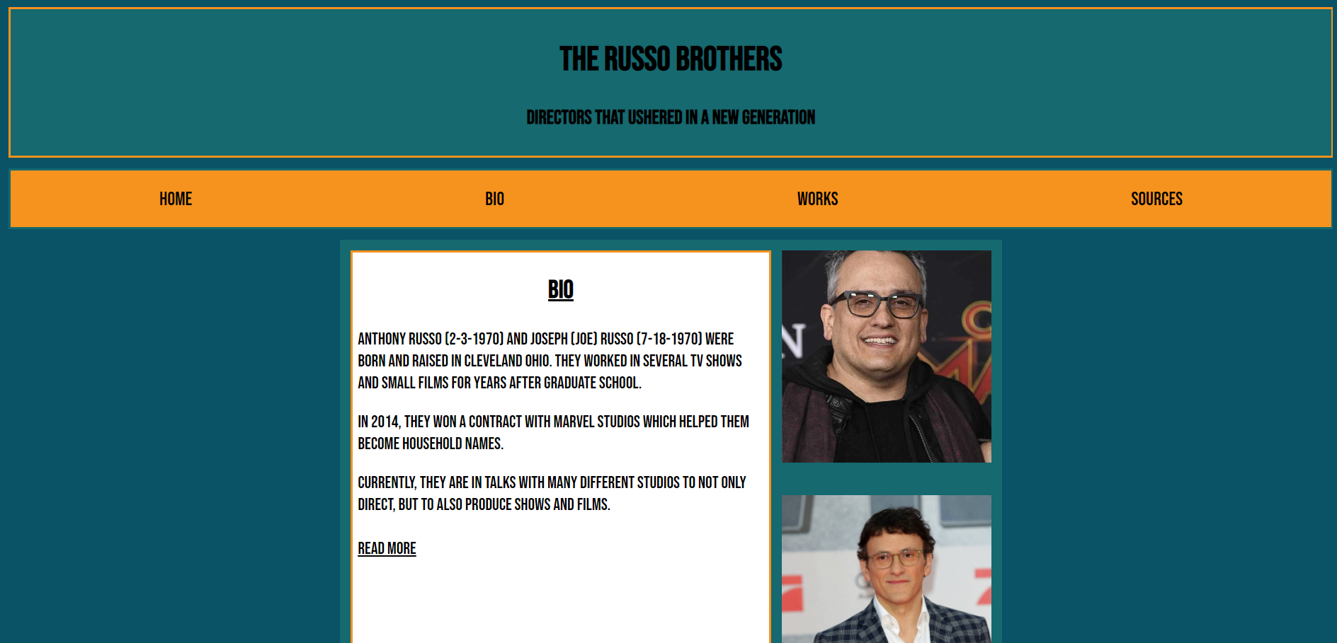 Introducing the Russo Brothers